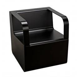 Noir Furniture Noir Nico Chair, Black Steel