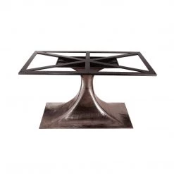 Bungalow 5 - Stockholm Bronze Oval Dining Table Base (Pairs With 95" Top, Sold Separately). Bronze