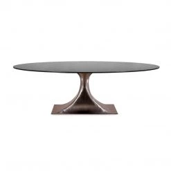Bungalow 5 - Stockholm Bronze Oval Dining Table Base (Pairs With 95