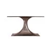 Bungalow 5 - Stockholm Bronze Oval Dining Table Base (Pairs With 95" Top, Sold Separately). Bronze