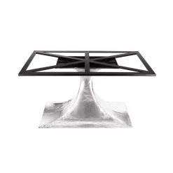 Bungalow 5 - Stockholm Nickel Oval Dining Table Base (Pairs With 95" Top, Sold Separately) In Nickel