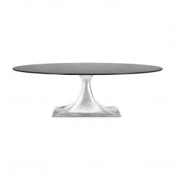 Bungalow 5 - Stockholm Nickel Oval Dining Table Base (Pairs With 95