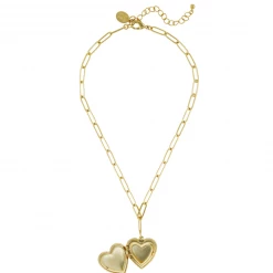 Susan Shaw Jewelry Bee Heart Locket Necklace