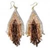 Ink + Alloy Mixed Metallic Stripe Fringe Earring