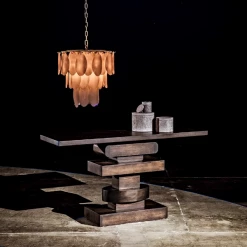 Noir Furniture Noir Solange Console, Ebony Walnut