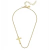 Susan Shaw Jewelry Susan Shaw Side Cross Dainty Necklace