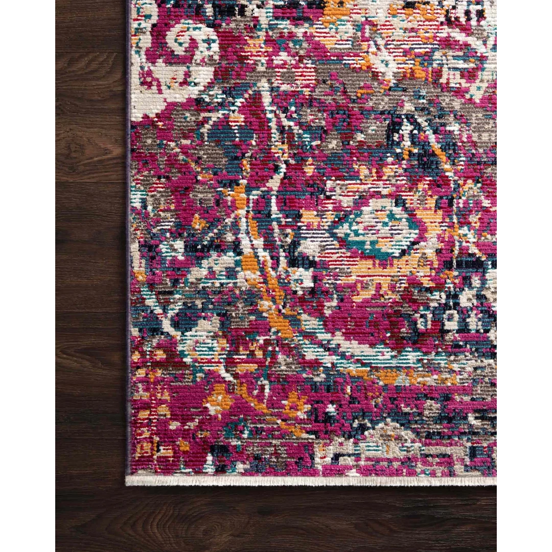 Loloi Rugs Justina Blakeney Rugs - Silvia - SIL-05 Midnight/Fuchsia