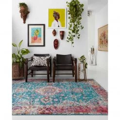 Loloi Rugs Justina Blakeney Rugs - Silvia - SIL-02 Teal/Berry