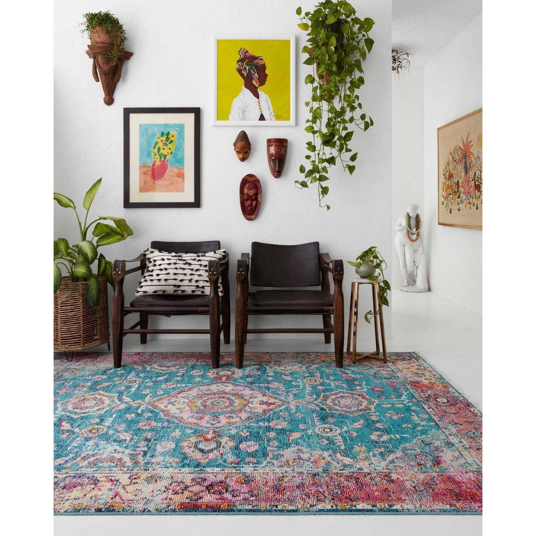 Loloi Rugs Justina Blakeney Rugs - Silvia - SIL-02 Teal/Berry