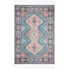Loloi Rugs Skye Rug Collection By Loloi -Sky 03 Turquoise/Terracotta
