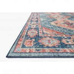 Loloi Rugs Skye Rug Collection By Loloi -Sky 03 Turquoise/Terracotta