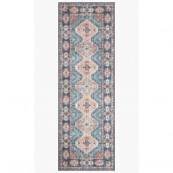 Loloi Rugs Skye Rug Collection By Loloi -Sky 03 Turquoise/Terracotta