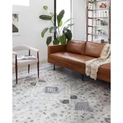 Loloi Rugs Skye Rug Collection By Loloi -Sky 02 Silver/Grey