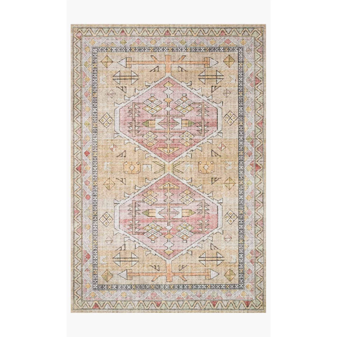 Loloi Rugs Skye Rug Collection By Loloi -Sky 04 Gold/Blush
