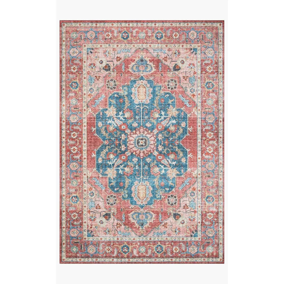 Loloi Rugs Skye Rug Collection By Loloi -Sky 05 Brick/Ocean