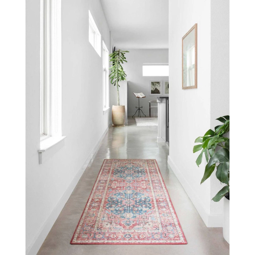 Loloi Rugs Skye Rug Collection By Loloi -Sky 05 Brick/Ocean