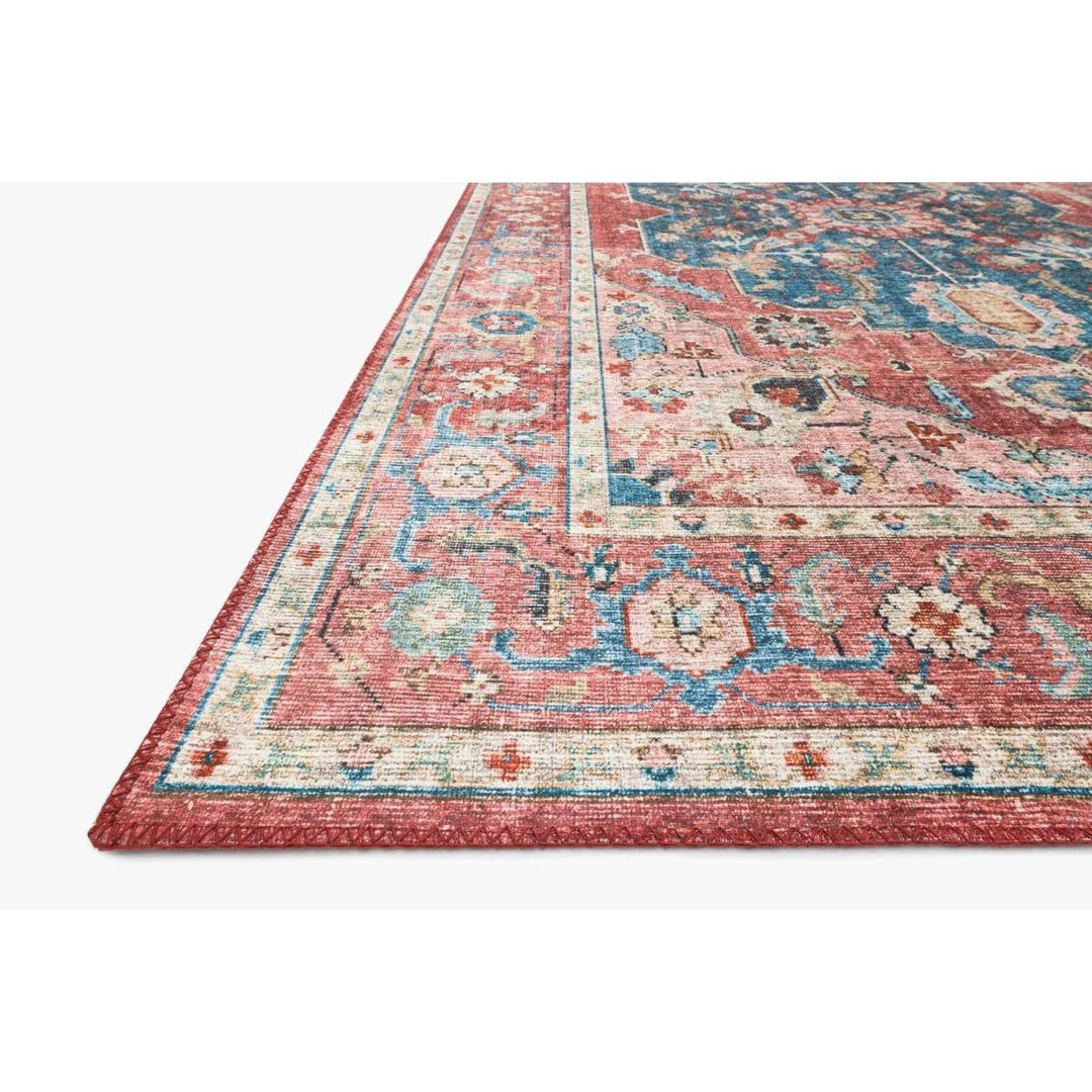 Loloi Rugs Skye Rug Collection By Loloi -Sky 05 Brick/Ocean