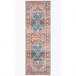 Loloi Rugs Skye Rug Collection By Loloi -Sky 05 Brick/Ocean