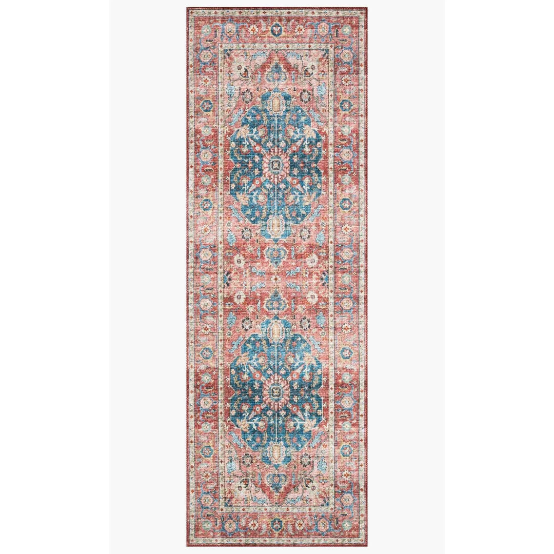 Loloi Rugs Skye Rug Collection By Loloi -Sky 05 Brick/Ocean