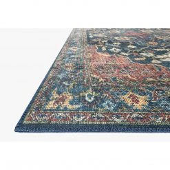 Loloi Rugs Skye Rug Collection By Loloi -Sky 08 Denim/Brick