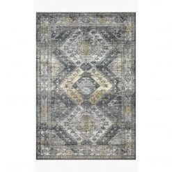 Loloi Rugs Skye Rug Collection By Loloi -Sky 09 Graphite/Silver
