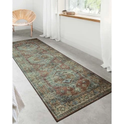 Loloi Rugs Skye Rug Collection By Loloi -Sky 07 Terracotta/Sky
