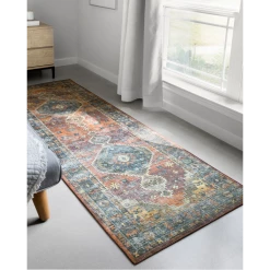 Loloi Rugs Skye Rug Collection By Loloi -Sky 11 Rust/Blue
