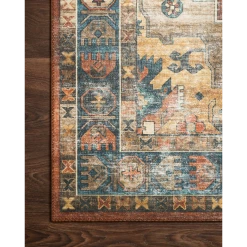 Loloi Rugs Skye Rug Collection By Loloi -Sky 11 Rust/Blue