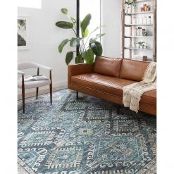 Loloi Rugs Skye Rug Collection By Loloi -Sky 03 Denim/Natural