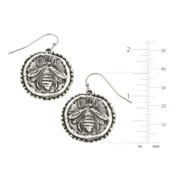 Susan Shaw Jewelry Susan Shaw Handcast Silver Bee Earrings