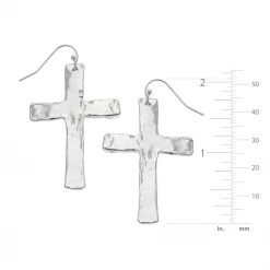 Susan Shaw Jewelry Susan Shaw Cross Wire Earrings - Silver