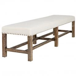 Noir Furniture Noir Sweden Bench, Grey Wash