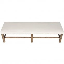 Noir Furniture Noir Sweden Bench, Grey Wash