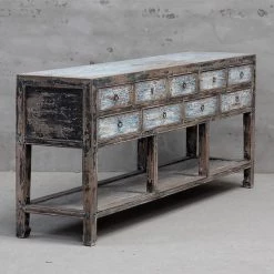 Organic Restoration Shanxi Multi Drawer Elm Console
