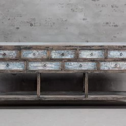 Organic Restoration Shanxi Multi Drawer Elm Console