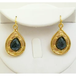 Susan Shaw Jewelry Susan Shaw Handcast Gold Teardrop Earrings