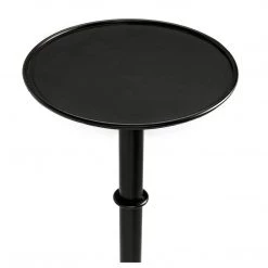 Noir Furniture Tini Side Table, Black Metal Accent Tables