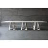 Organic Restoration Reclaimed Teak Dining Table - Triple X Base
