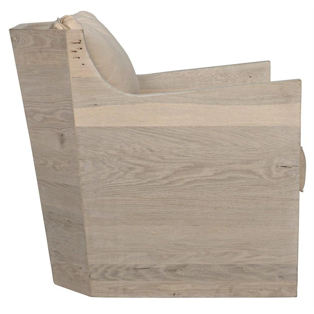 CFC Furniture Angle Chair, Reclaimed Oak Frame