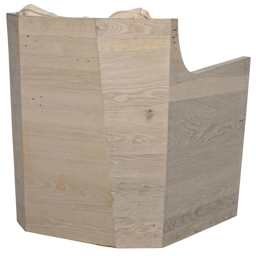 CFC Furniture Angle Chair, Reclaimed Oak Frame