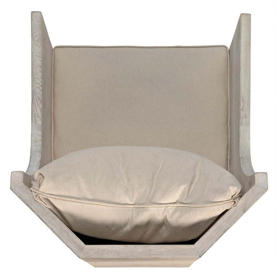 CFC Furniture Angle Chair, Reclaimed Oak Frame