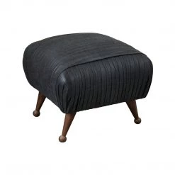 CFC Furniture Bertha Ottoman, Walnut Legs Benches & Ottomans