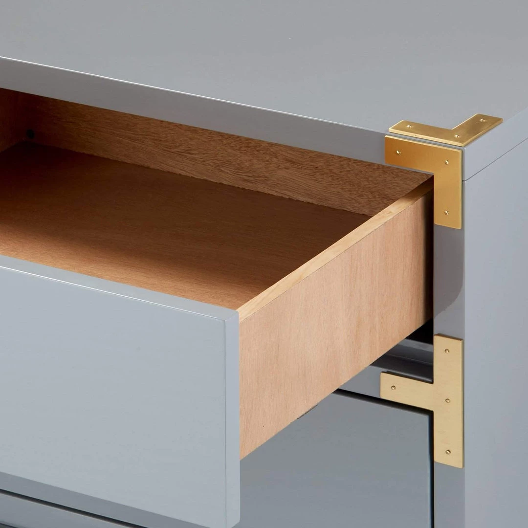 Bungalow 5 - Victoria 3-Drawer Side Table In Gray