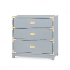Bungalow 5 - Victoria 3-Drawer Side Table In Gray