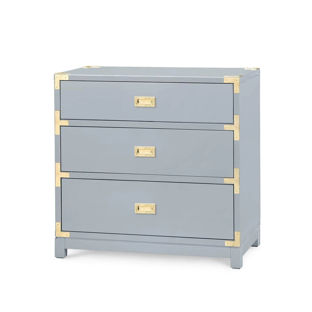 Bungalow 5 - Victoria 3-Drawer Side Table In Gray