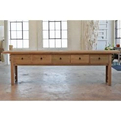 Organic Restoration Reedition XLong Console - Reclaimed Pine