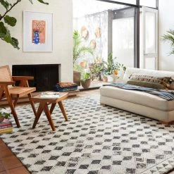 Loloi Rugs Justina Blakeney Yeshaia Rug Collection - YES-02 Black/Neutral