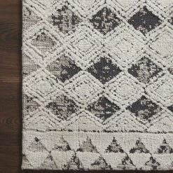 Loloi Rugs Justina Blakeney Yeshaia Rug Collection - YES-02 Black/Neutral