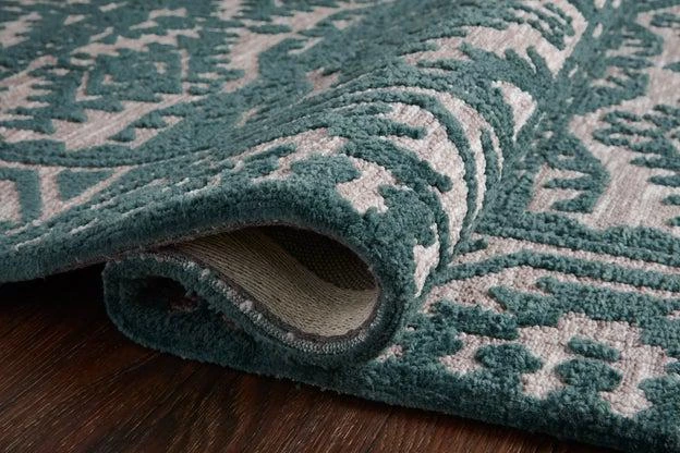 Loloi Rugs Justina Blakeney Yeshaia Rug Collection - YES-08 Teal/Dove