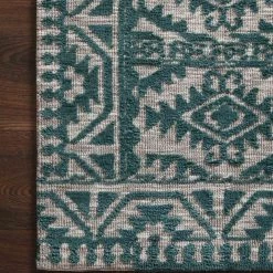 Loloi Rugs Justina Blakeney Yeshaia Rug Collection - YES-08 Teal/Dove